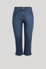 TENDA CROPPED COTTON DENIM JEANS