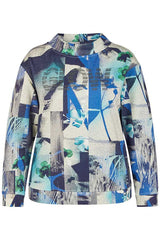 MULTICOLOR ABSTRACT PRINT T-SHIRT