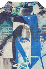 MULTICOLOR ABSTRACT PRINT T-SHIRT