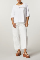 CAMMEO WHITE "SUNSET" COTTON T-SHIRT
