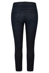 DARK INDIGO BEDAZZLED SKINNY JEANS