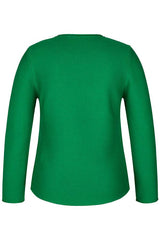 GREEN ZEBRA TONE ON TONE PULLOVER