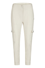 OFF WHITE STRAIGHT CARGO TROUSERS