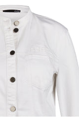 WHITE DENIM BUTTONED JACKET