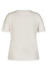 "HELLO FUTURE" FRINGED T-SHIRT