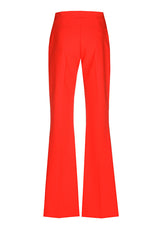 RED BOOTCUT SUIT TROUSERS