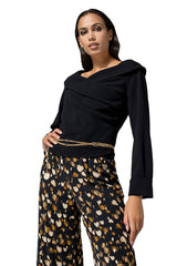 DEEP CLEAVAGE FITTED TOP