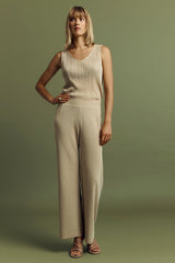 YALUX IRIDESCENT MILANO KNIT TROUSERS