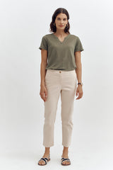 PICO87 BEIGE STRAIGHT TROUSER