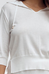ARUS-B VISCOSE HOODED SWEATSHIRT