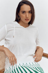 ARUS-B VISCOSE HOODED SWEATSHIRT