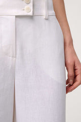 ABITUDINE WHITE WIDE TROUSERS