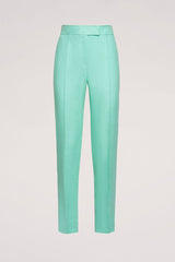 ALEX TURQUOISE LINEN TROUSERS