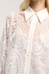 BASIL PAISLEY LACE BLOUSE