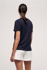 BODA FRONT EMBROIDERED COTTON T SHIRT