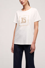 BODA FRONT EMBROIDERED COTTON T SHIRT