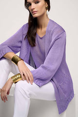 CAVERNA PURPLE KNIT CARDIGAN