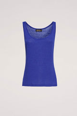 CUNICOLO B BLUETTE LINEN-BLEND TOP