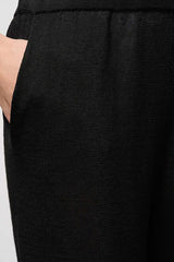 CUPOLINO BLACK KNIT TROUSERS