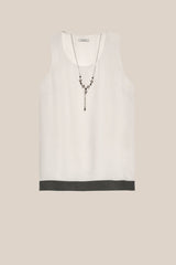 ELEGANT GEORGETTE TOP IN GREEN