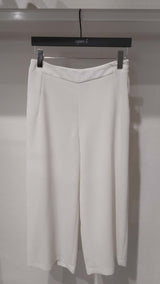 WIDE FIT CROPPED TROUSERS