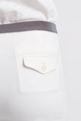 MARZIA STRAIGHT-LEG STRETCH COTTON PANTS