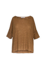 JOANIE OVERSIZED LINEN T-SHIRT