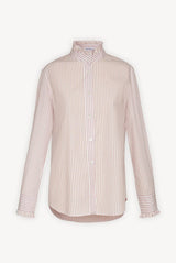 CANELLE STRIPED RUFFLE SHIRT