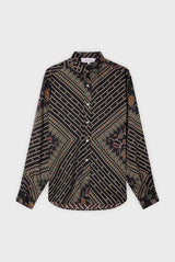 CLYDE MEXICAN FOLK PRINT FLUID SHIRT