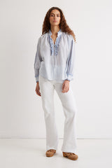 NIKITA MULTI STRIPED BLOUSE