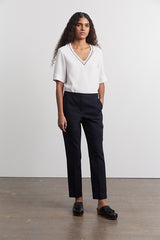 ELGA STRAIGHT COTTON TROUSERS