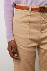 CARANCE WIDE-LEG LINEN COTTON JEANS