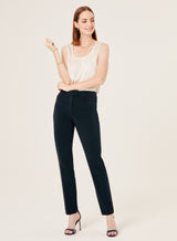 VANEA STRAIGHT CUT CREPE TROUSERS