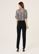 VANEA STRAIGHT CUT CREPE TROUSERS