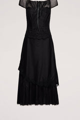 PINTA BLACK ELEGANT LONG DRESS