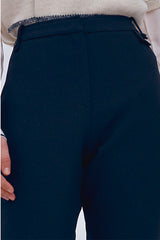 PINUP BLACK STRETCH TROUSERS