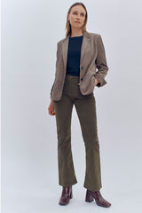 POUNON FLARED CORDUROY TROUSERS
