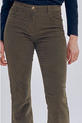 POUNON FLARED CORDUROY TROUSERS