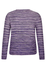 PURPLE STRIPED SWEATER