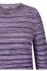 PURPLE STRIPED SWEATER