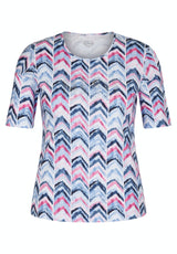 ZIGZAG PRINT T-SHIRT