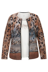 BLUE ANIMAL PRINT TWINSET