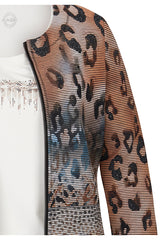 BLUE ANIMAL PRINT TWINSET