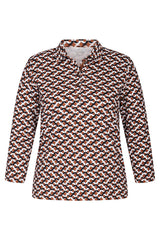 GRAPHIC PRINT POLO T-SHIRT