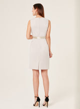 MALOU STRAIGHT PLEATED DRESS