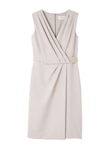 MALOU STRAIGHT PLEATED DRESS
