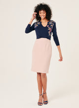 SITA SLIT STRAIGHT SKIRT