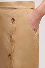 TALENT BEIGE WRAP COTTON SKIRT