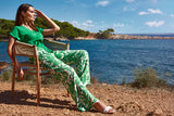 LOOSE FIT FLORAL PRINT STRAIGHT TROUSERS
