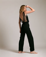 FELICIE FISHNET OPENBACK OVERALL